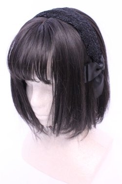 画像1: m petit by misako / TT*AMレースカチューシャ  クロ O-25-11-14-1037-LO-AC-OW-OS