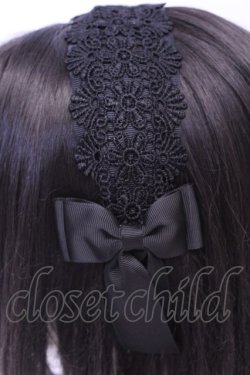 画像2: m petit by misako / TT*AMレースカチューシャ  クロ O-25-11-14-1037-LO-AC-OW-OS