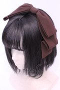 axes femme kawaii / 斜めリボンカチューシャ  ブラウン O-25-11-14-1038-AX-AC-OW-OS