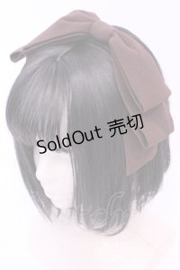 axes femme kawaii / 斜めリボンカチューシャ  ブラウン O-25-11-14-1038-AX-AC-OW-ZT271