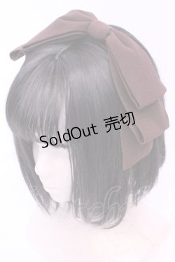 画像1: axes femme kawaii / 斜めリボンカチューシャ  ブラウン O-25-11-14-1038-AX-AC-OW-ZT271