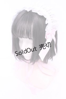 画像1: Chalmiere / コットンレースヘッドドレス  ピンク O-25-11-14-1039-LO-AC-OW-OS