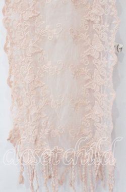 画像2: axes femme / レースチュールストール  ピンク O-25-11-14-001-AX-ZA-IG-OS