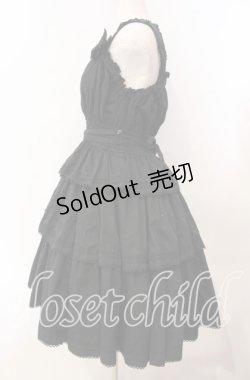 画像4: Innocent World / 3段フリルジャンパースカート  クロ O-25-11-14-005-IW-OP-OW-OS