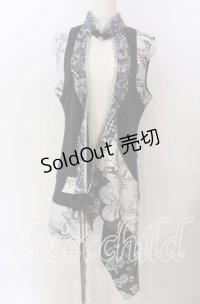 Qutie Frash / 胸開きチャイナチュニック  ブラック O-25-11-14-065-QU-OP-OW-OS