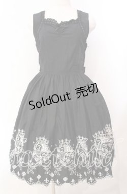 画像1: Innocent World / エンブレム刺繍ジャンパースカート  クロ O-25-11-14-006-IW-OP-OW-OS