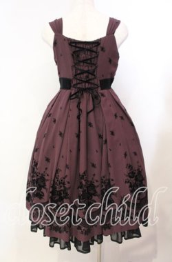 画像4: Victorian maiden / ローズフロッキーシフォンドレス  パープル O-25-11-14-007-CL-OP-OW-OS