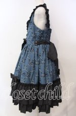 画像4: metamorphose / 【プラスサイズ】Dressy Ribbon フリルジャンパースカート 2 グリーン O-25-11-14-002-ME-OP-OW-OS (4)
