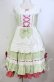 画像1: Dream Syndrome / いちごうさぎ　ジャンパースカート  グリーン O-25-11-14-015-LO-OP-OW-OS (1)