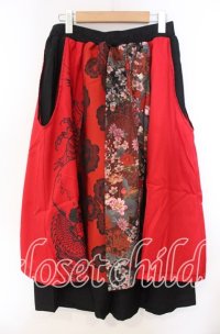 Qutie Frash / 8部丈ハカマパンツ  レッド O-25-11-14-018-QU-PA-OW-OS