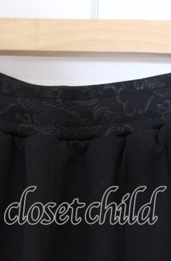 画像3: Qutie Frash / シフォンラップ和柄ロングスカート  ブラック×レッド O-25-11-14-019-QU-SK-OW-OS