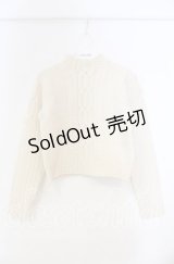 Jane Marple / ケーブル編みニット Ｍ アイボリー O-25-11-14-021-JM-TO-IG-OS