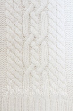 画像2: Jane Marple / ケーブル編みニット Ｍ アイボリー O-25-11-14-021-JM-TO-IG-OS