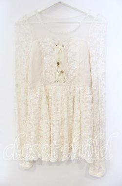 画像1: LIZ LISA / 起毛レースチュニック  オフシロ O-25-11-14-022-LO-TO-OW-OS