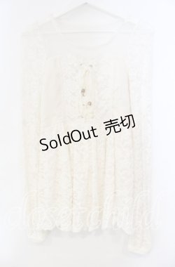 画像1: LIZ LISA / 起毛レースチュニック  オフシロ O-25-11-14-022-LO-TO-OW-OS