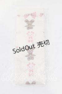 BABY,THE STARS SHINE BRIGHT / くみゃちゃんのSweet Heart Check柄オーバーニーソックス  アイボリー O-25-11-15-001-BA-ZA-OW-OS