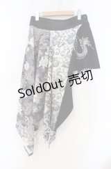 Qutie Frash / サイドロングスカート  ブラック O-25-11-15-025-QU-SK-OW-OS