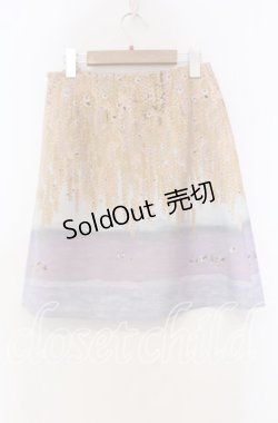 画像3: Franche Lippee / 藤の花柄スカート Ｍ オレンジ×ラベンダー O-25-11-15-029-LO-SK-IG-OS