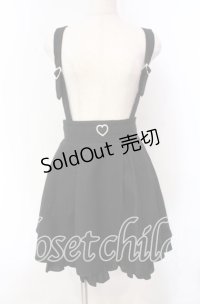 Amavel / ハートバックルツイードスカート  クロ O-25-11-15-032-CA-SK-IG-OS