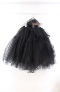Hoshibako Works / 46cmショートボリュームチュールパニエスカート  クロ O-25-11-15-004-LO-SK-OW-ZTGD0003