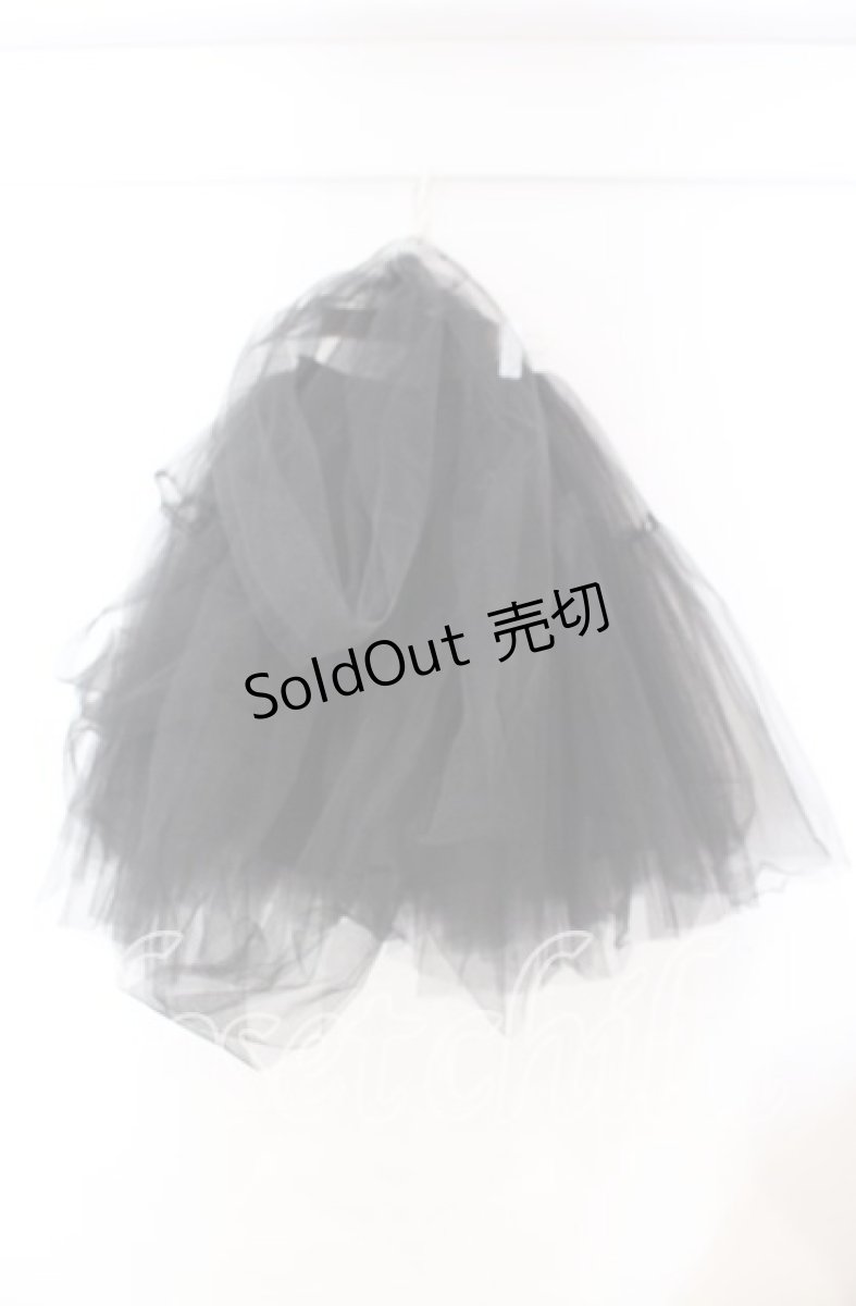 画像3: 【SALE】Hoshibako Works / 46cmショートボリュームチュールパニエスカート  クロ O-25-11-15-004-LO-SK-OW-ZTGD0003 (3)