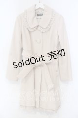 L'EST ROSE / レース配色丸襟コート  ベージュ O-25-11-15-040-LO-CO-IG-OS