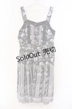 画像1: axes femme / ローズストライプジャンドレ  ブラウン O-25-11-15-041-AX-OP-IG-OS