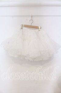 ALICE and the PIRATES / A/Pふわふわボリュームショートパニエ  シロ O-25-11-15-005-PA-SK-OW-ZTGD0003