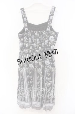 画像4: axes femme / ローズストライプジャンドレ  ブラウン O-25-11-15-041-AX-OP-IG-OS