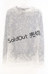 Jean Paul GAULTIER / 総柄パワーネットトップス 40 アイボリー O-25-11-15-043-GO-TO-IG-OS