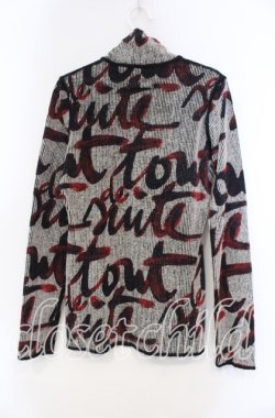 画像3: Jean Paul GAULTIER / FEMME グラフィックハイネックニット 40 アイボリー×ブラック×レッド O-25-11-15-045-GO-TO-IG-OS