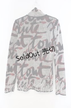 画像3: Jean Paul GAULTIER / FEMME グラフィックハイネックニット 40 アイボリー×ブラック×レッド O-25-11-15-045-GO-TO-IG-OS