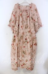 PINK HOUSE / ローズジャムびんプリントミディワンピース【お直しあり】  ピンク O-25-11-15-050-LO-OP-IG-OS