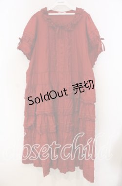 画像1: PINK HOUSE / Dolly race ワンピース【お直しあり】  アカ O-25-11-15-051-LO-OP-IG-OS