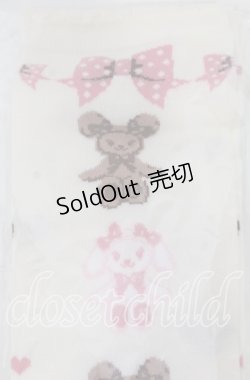 画像2: BABY,THE STARS SHINE BRIGHT / くみゃちゃんのSweet Heart Check柄オーバーニーソックス  アイボリー O-25-11-15-001-BA-ZA-OW-OS