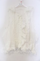 PINK HOUSE / うさぎの耳フード付きベストブラウス【お直しあり】  シロ O-25-11-15-055-LO-TO-IG-OS