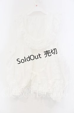 画像3: PINK HOUSE / うさぎの耳フード付きベストブラウス【お直しあり】  シロ O-25-11-15-055-LO-TO-IG-OS