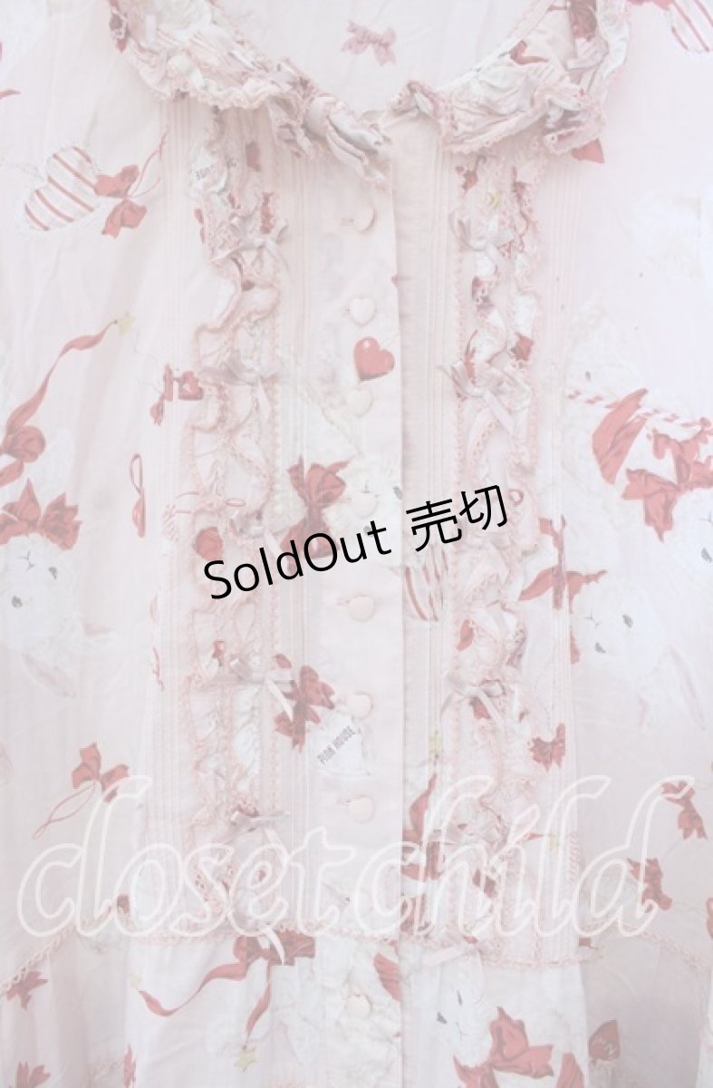 画像2: PINK HOUSE / ツインラビットワンピース【お直しあり】  ピンク O-25-11-15-056-LO-OP-IG-OS (2)