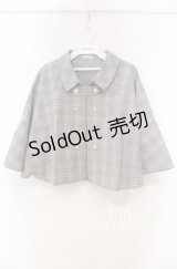 axes femme / ナポレオンケープジャケット  グレー O-25-11-15-057-AX-JA-IG-OS