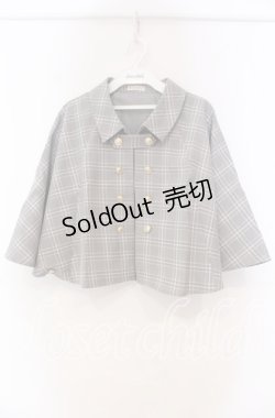 画像1: axes femme / ナポレオンケープジャケット  グレー O-25-11-15-057-AX-JA-IG-OS