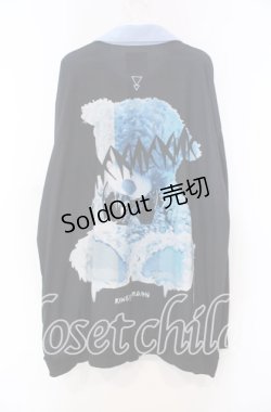 画像4: 【SALE】KMK / ビックシルエットカットブルゾン  ブラック×ブルー O-25-11-15-060-PU-TO-IG-ZT036