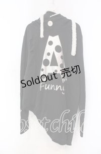 KMK / プリントボアフーディ  ブラック×シルバー×オフ O-25-11-15-061-PU-TO-IG-OS