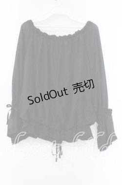 画像3: axes femme / 立体レースブラウジングプルオーバー  クロ O-25-11-15-066-AX-TO-IG-OS