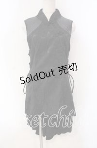 Qutie Frash / チャイナワンピ  ブラック O-25-11-15-070-QU-OP-OW-OS