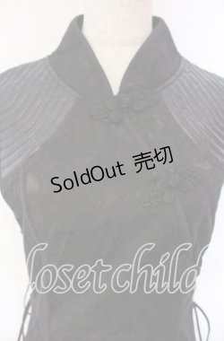 画像2: Qutie Frash / チャイナワンピ  ブラック O-25-11-15-070-QU-OP-OW-OS