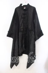 Qutie Frash / 着物チャイナチュニック  ブラック O-25-11-15-072-QU-TO-OW-OS