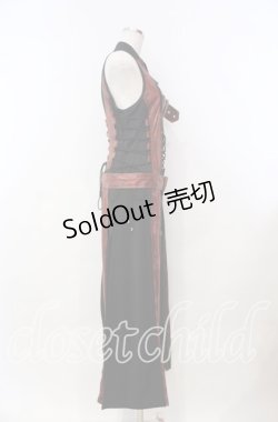 画像4: Qutie Frash / ベルトロングベスト  レッド O-25-11-15-073-QU-TO-OW-OS