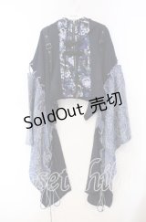 Qutie Frash / 着物袖ショートカーデ  ブルー O-25-11-15-076-QU-TO-OW-OS