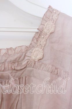 画像2: PINK HOUSE / ローズレースAラインブラウス  ピンク O-25-11-15-077-LO-BL-IG-OS