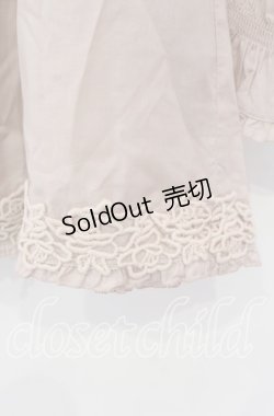画像3: PINK HOUSE / ローズレースAラインブラウス  ピンク O-25-11-15-077-LO-BL-IG-OS